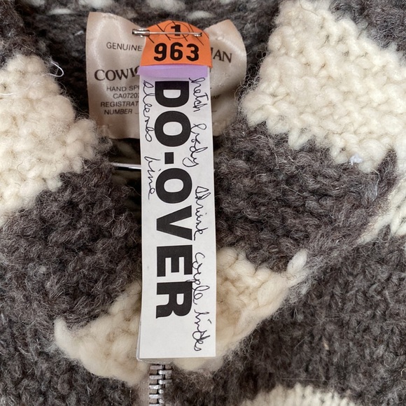 Vintage Cowichan Indian Sweater - Picture 4 of 16